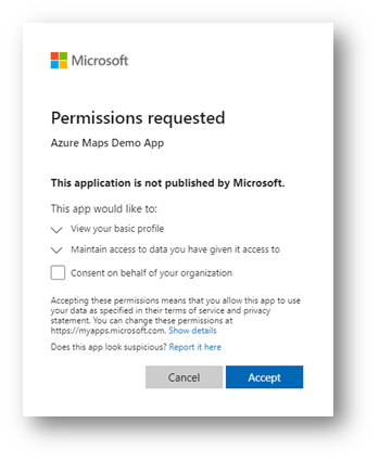 Login Permissions /azure-maps-authentication/login_permissions.png